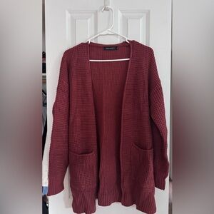 Women's Burgundy Cardigan